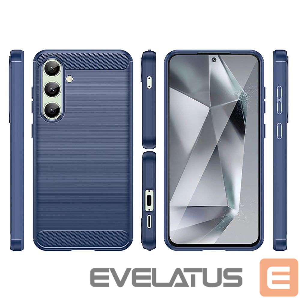 Muud kaubad Hurtel Carbon Case for Samsung Galaxy S24 FE - Blue