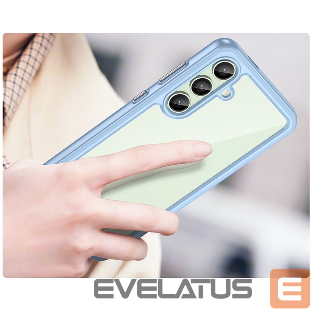Muud kaubad Hurtel Outer Space Case with Gel Frame for Samsung Galaxy S24 FE - Blue