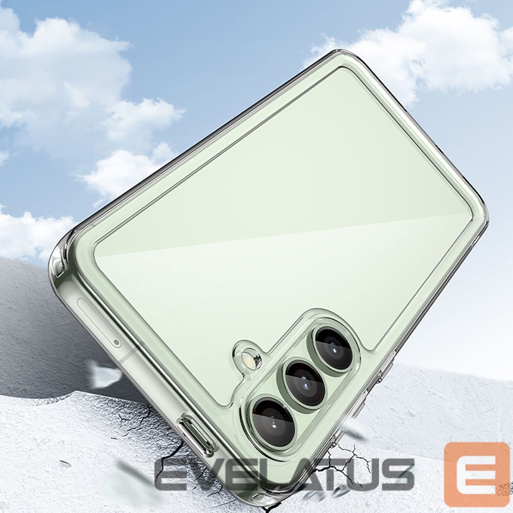 Muud kaubad Hurtel Outer Space Case with Gel Frame for Samsung Galaxy S24 FE - Transparent