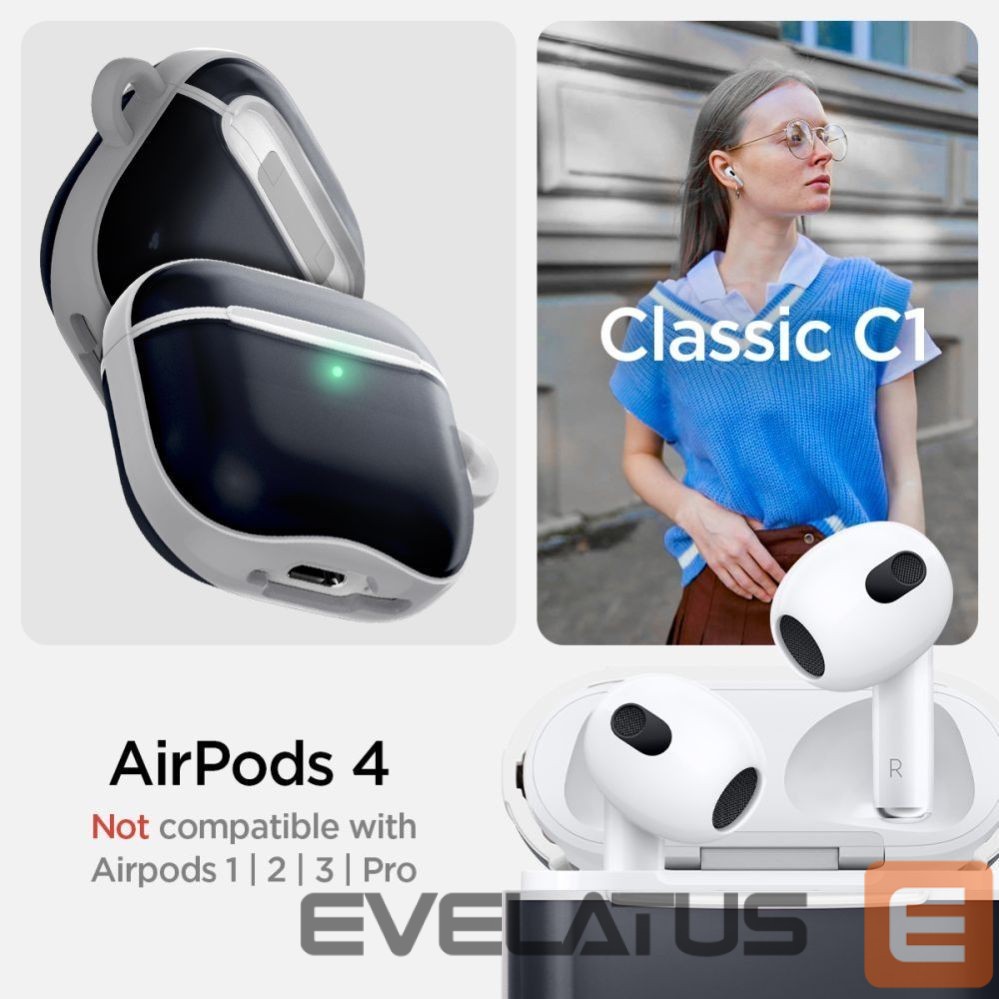 Muud kaubad Tech-Protect Spigen Classic C1 Case for AirPods 4 - Graphite