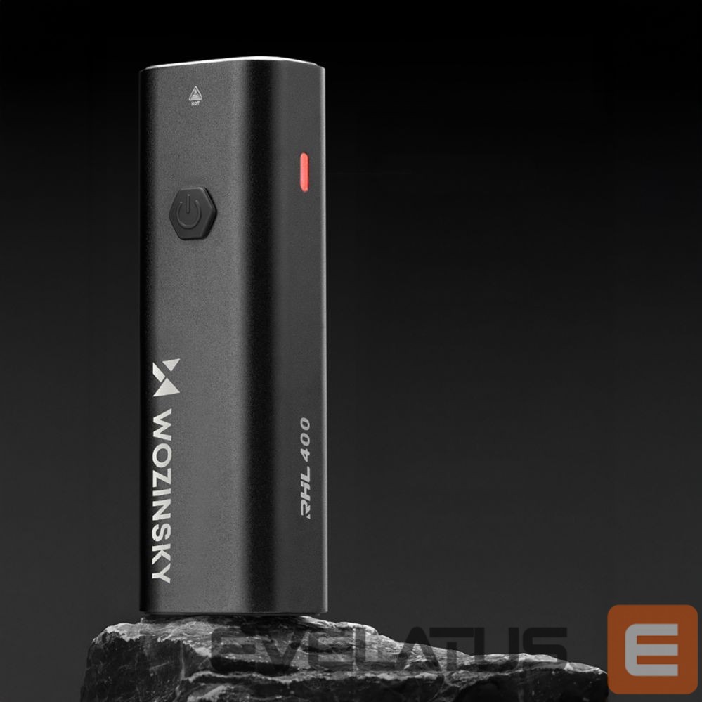 Elektrisõidukite lisavarustus Wozinsky Wozinsky WSBLB2 Front (400 lm) and Rear USB-C Bike Light Set - Black