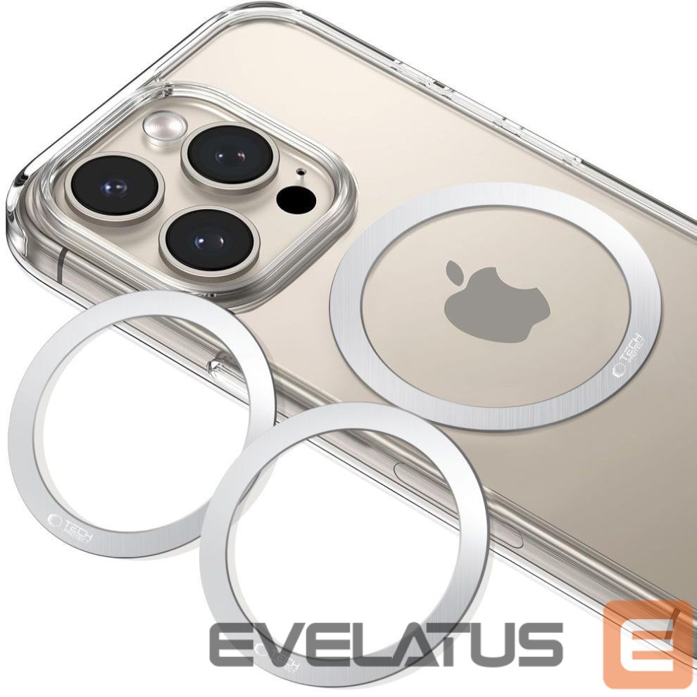 Muud kaubad Tech-Protect Tech-Protect MMP-110 2in1 MagSafe Ring - Silver / Silver