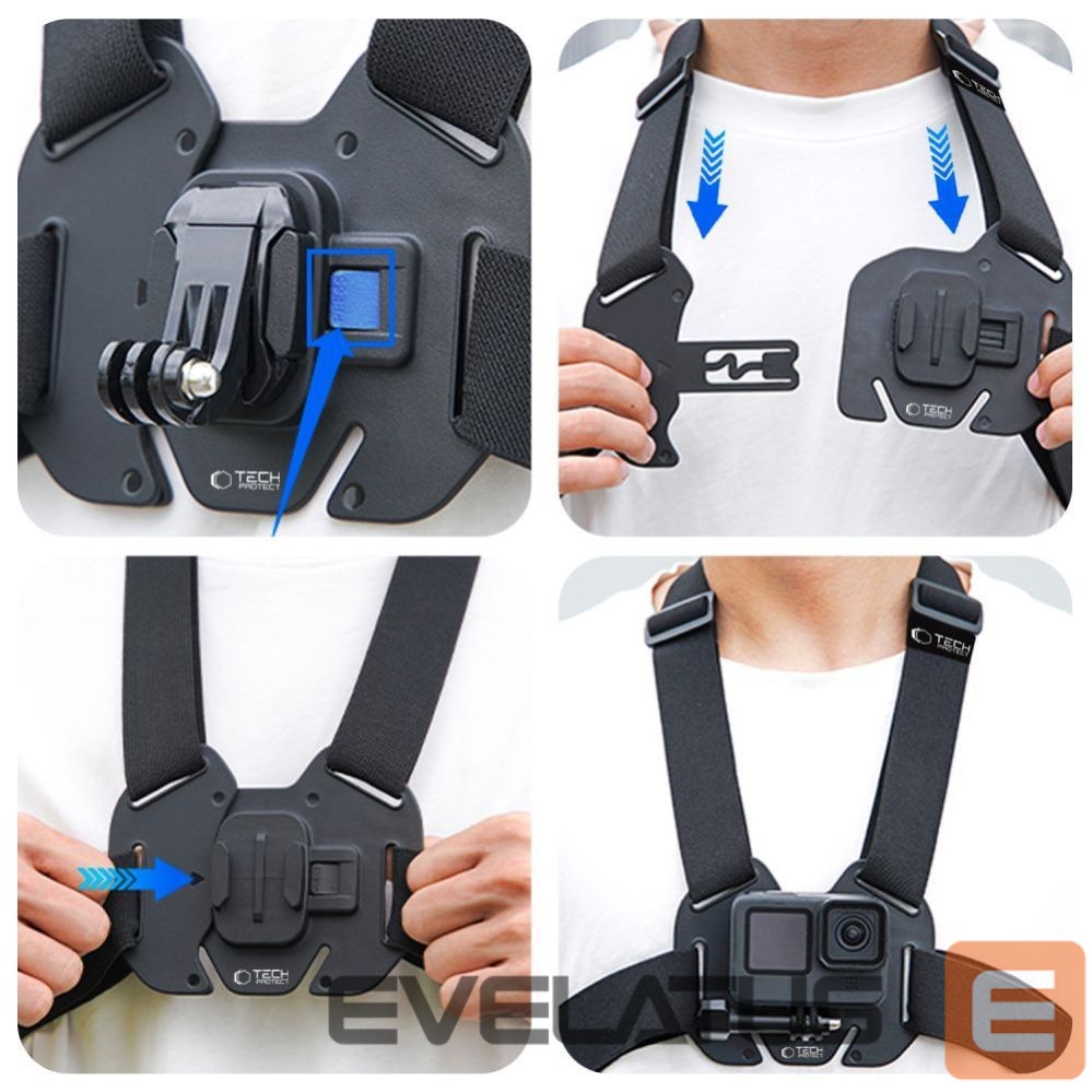 Teine toode Tech-Protect Tech-Protect GA100 Chest Mount for GoPro / DJI - Black