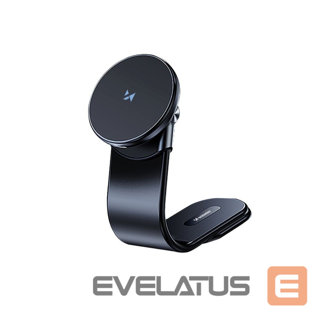 Automaatne hoidja Wozinsky Wozinsky WCZ2Y2S Magnetic Car Holder with 15W MagSafe Inductive Charger for Car Cockpit - Black