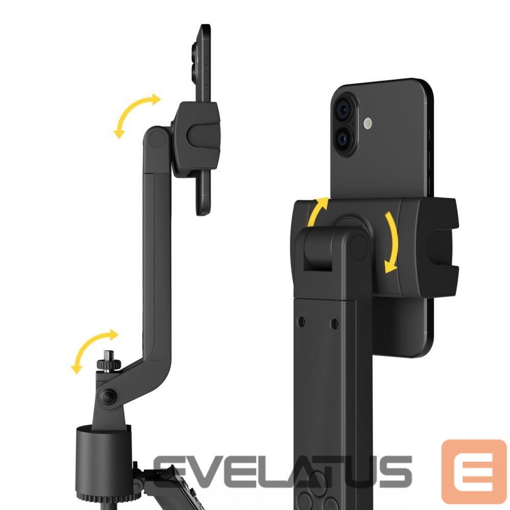 Kaameratarvik Wozinsky Wozinsky WST-360YS Selfie Stick with Tripod Function with 360° AI Auto Face Tracking Gesture Control - Black