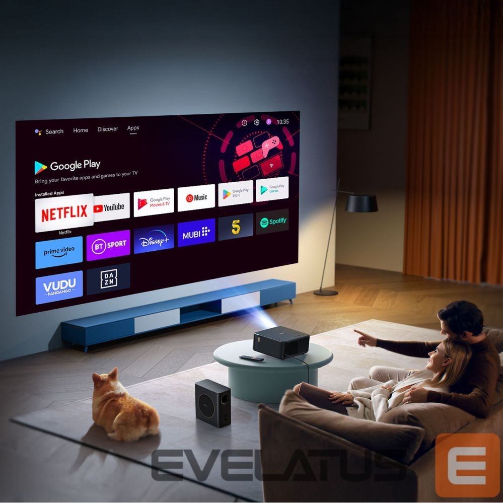 Projektorid Yaber Yaber K2s Pro LCD FullHD 1080p Multimedia Projector with JBL Speakers and Subwoofer - Black