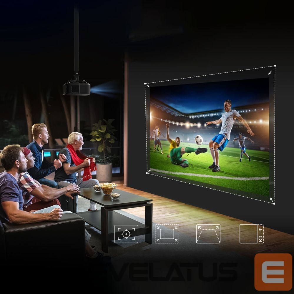 Projektorid Yaber Yaber K3 Pro LCD FullHD 1080p Multimedia Projector with JBL Speakers and Subwoofer - Black