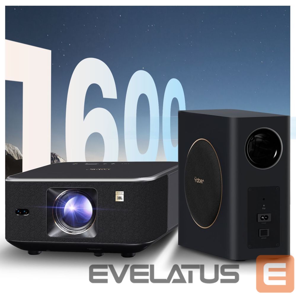 Projektorid Yaber Yaber K3 Pro LCD FullHD 1080p Multimedia Projector with JBL Speakers and Subwoofer - Black
