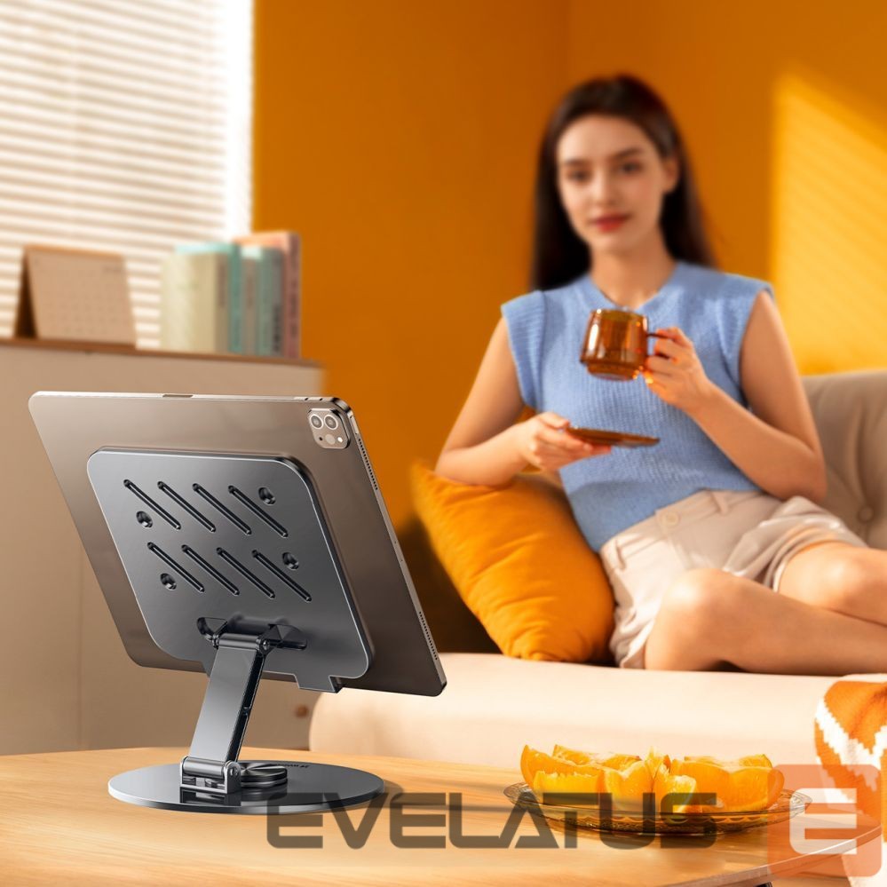 Muu Wozinsky Wozinsky WRS-DSY84SS 360° Rotating Aluminum Tablet Stand - Gray