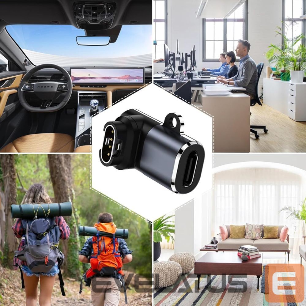 Üleminek Wozinsky Wozinsky WAYGS1 USB-C Adapter for Garmin Smartwatch - Gray