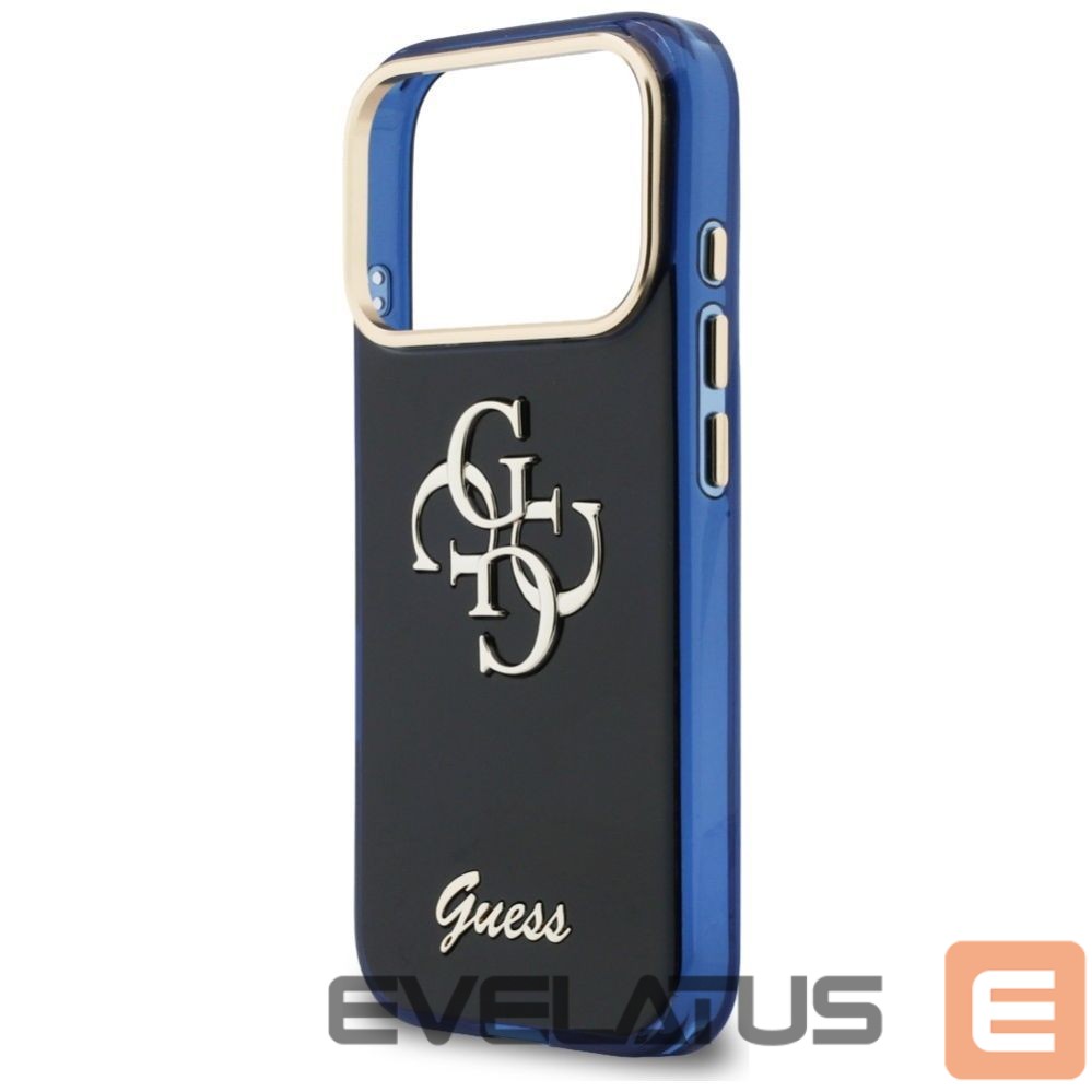 Muud kaubad Guess Guess IML 4G Script Metal case for iPhone 17 Pro Max - blue