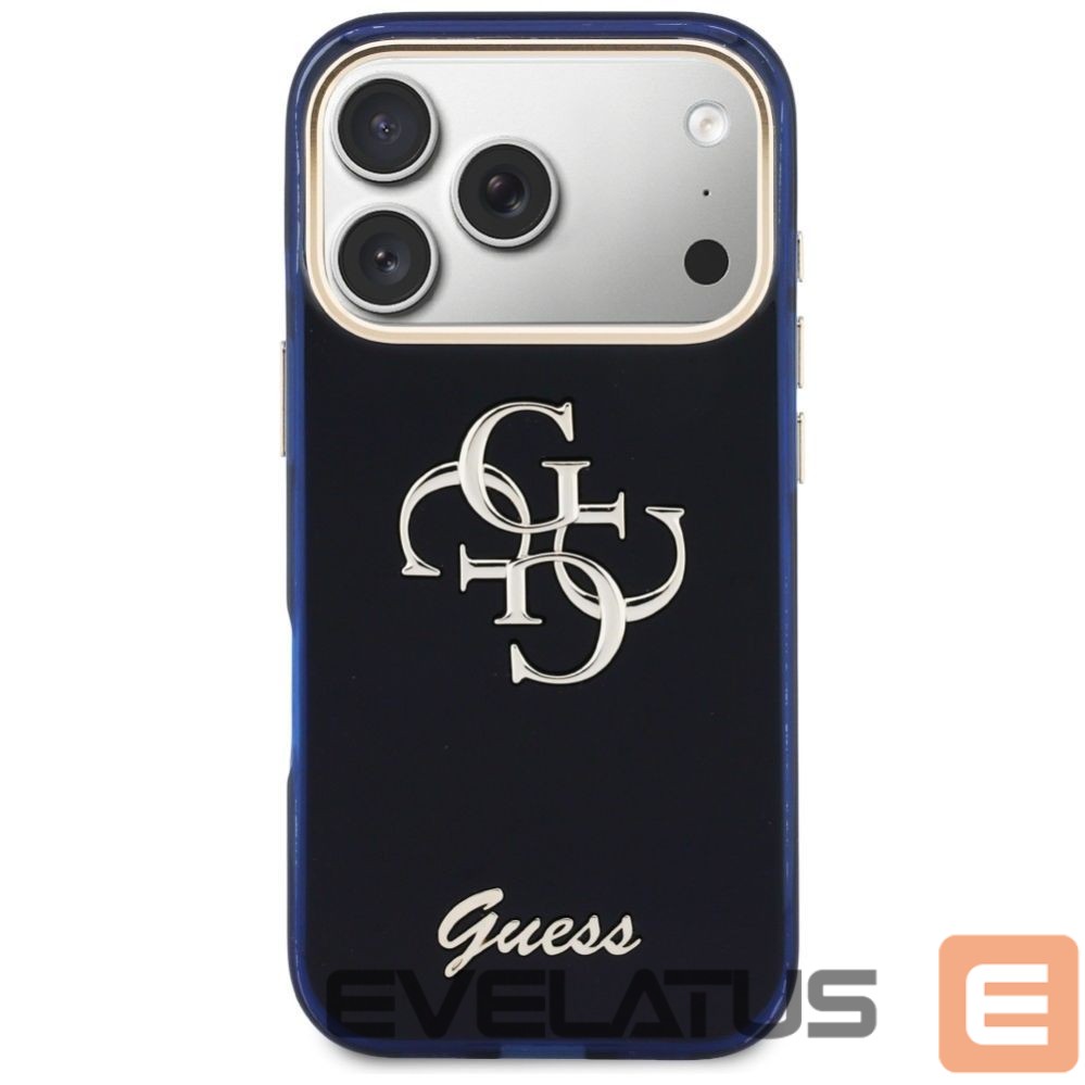 Muud kaubad Guess Guess IML 4G Script Metal case for iPhone 17 Pro Max - blue
