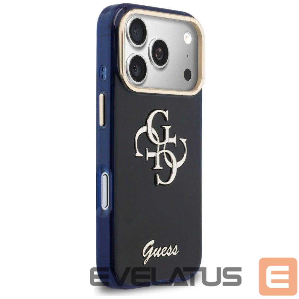 Muud kaubad Guess Guess IML 4G Script Metal case for iPhone 17 Pro Max - blue