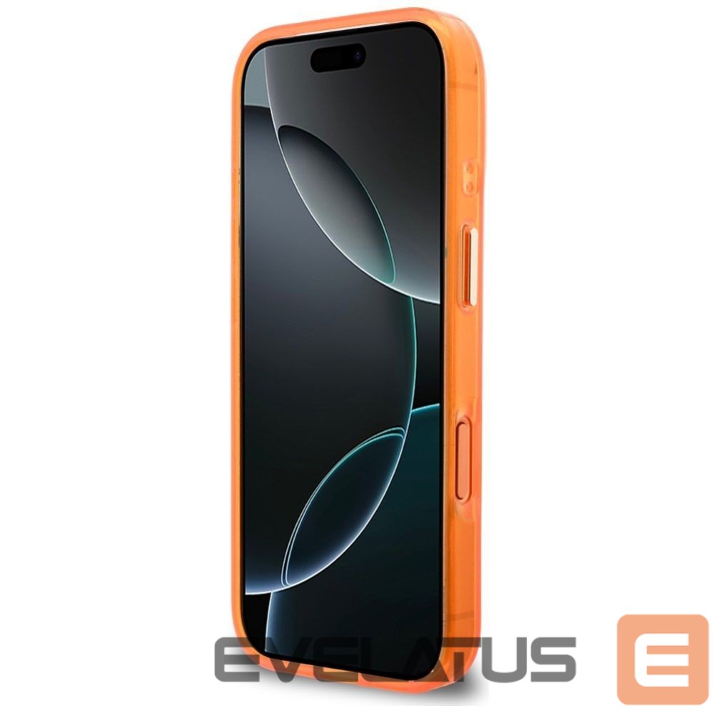 Muud kaubad Guess Guess IML 4G Script Metal Case for iPhone 17 Pro - Orange