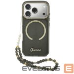 Muud kaubad Guess  Guess IML Glitters Script Strap MagSafe Case for iPhone 17 Pro - Black 