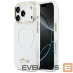 Muud kaubad Guess  Guess IML Gradient Script Metal MagSafe Case for iPhone 17 Pro Max - White 