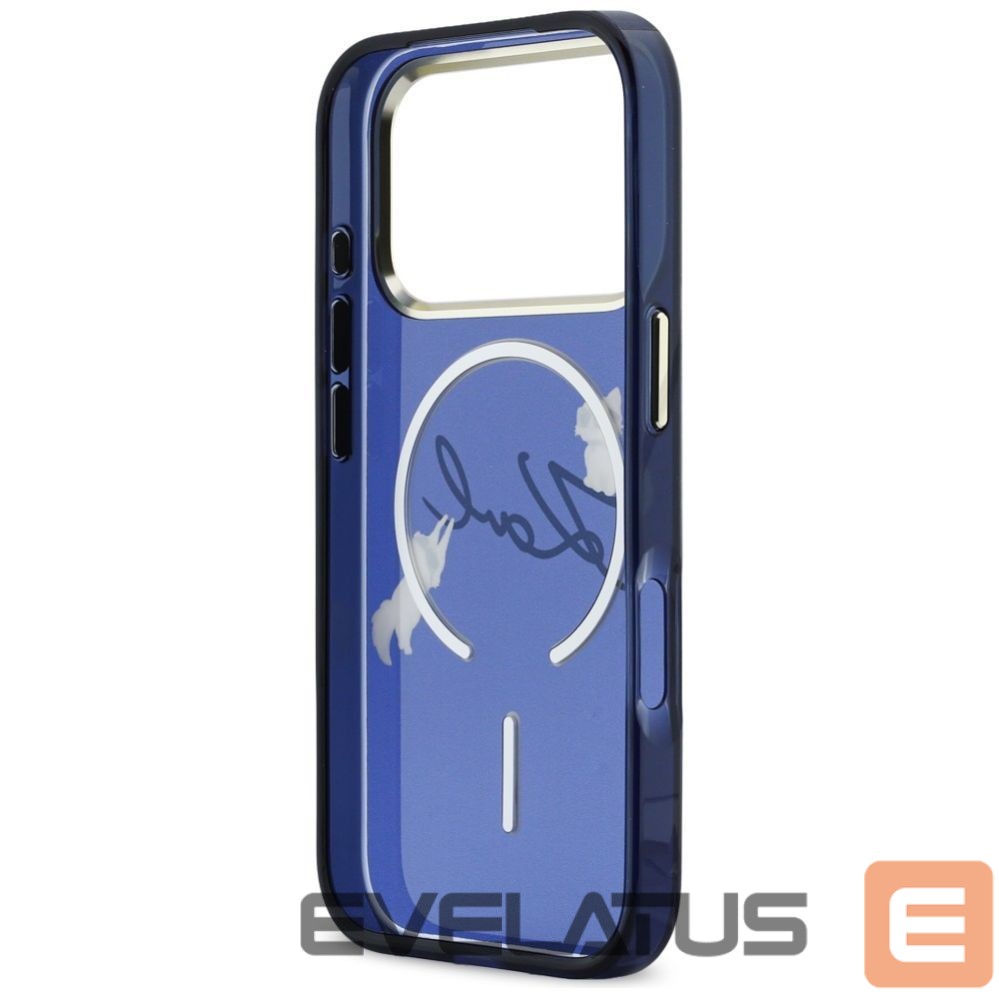 Muud kaubad Karl Lagerfeld Karl Lagerfeld IML Choupettes Karl Script Logo MagSafe Case for iPhone 17 Pro Max - Blue