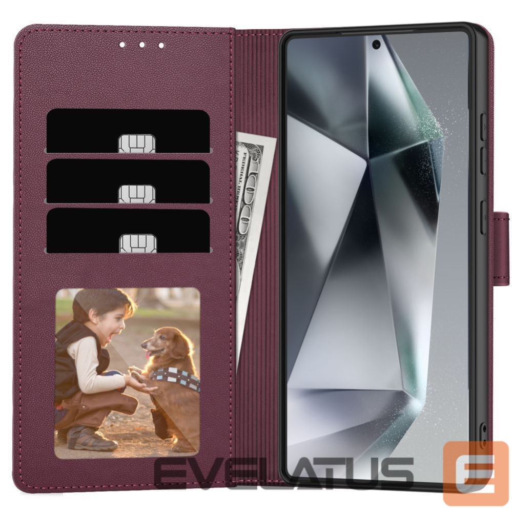Muud kaubad Tech-Protect Tech-Protect Wallet Case for Samsung Galaxy S26 - Burgundy