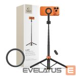 Kaameratarvik Tech-Protect  Tech-Protect L10S Bluetooth Selfie Stick Tripod - Black and Orange 
