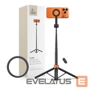 Muud kaubad Tech-Protect  Tech-Protect L10S Bluetooth Selfie Stick Tripod - Black and Orange 