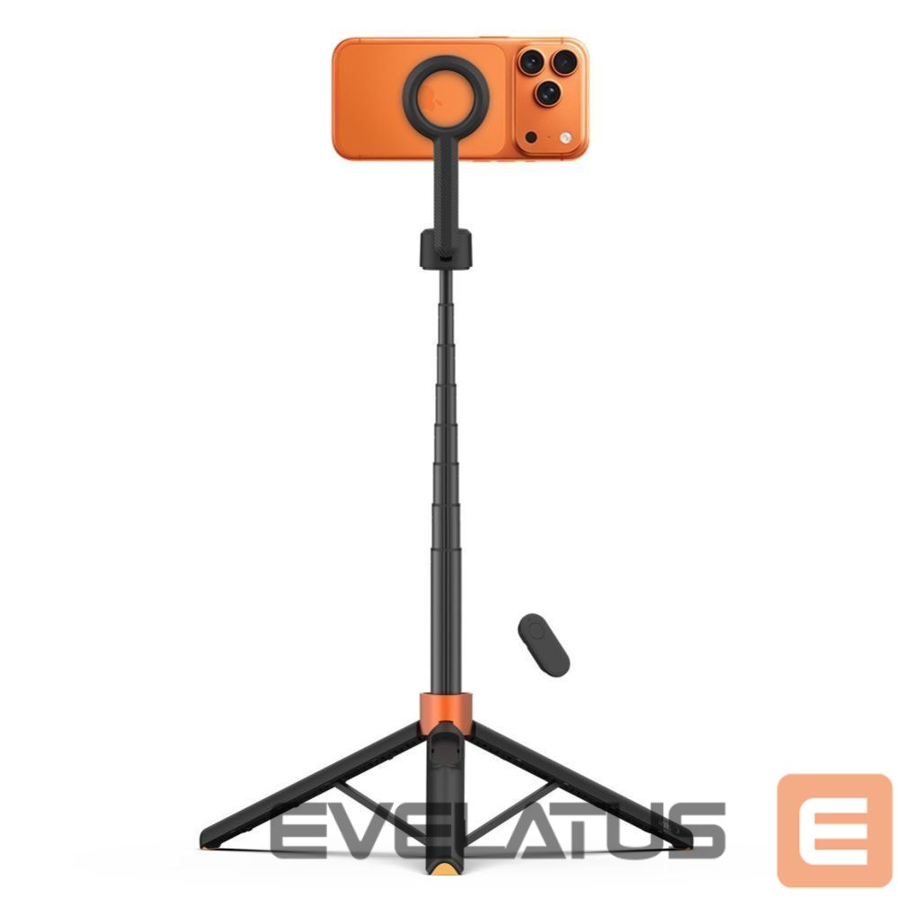 Muud kaubad Tech-Protect Tech-Protect L10S Bluetooth Selfie Stick Tripod - Black and Orange