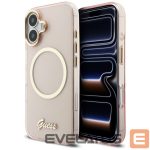 Muud kaubad Guess  Guess IML Script Metal MagSafe Case for iPhone 17 - Pink 