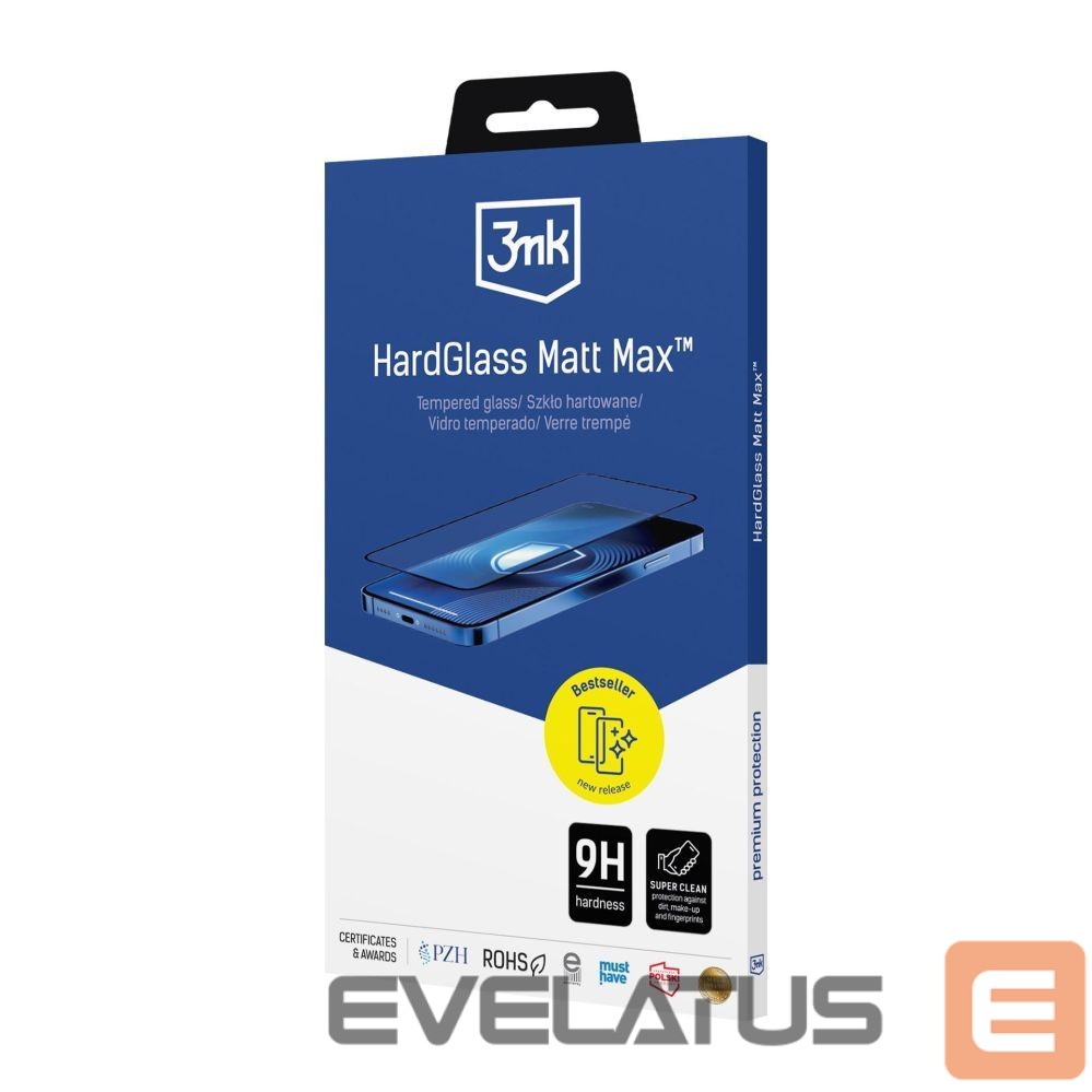Muud kaubad 3MK 3mk HardGlass Matt Max Tempered Glass for Samsung Galaxy S25 Edge