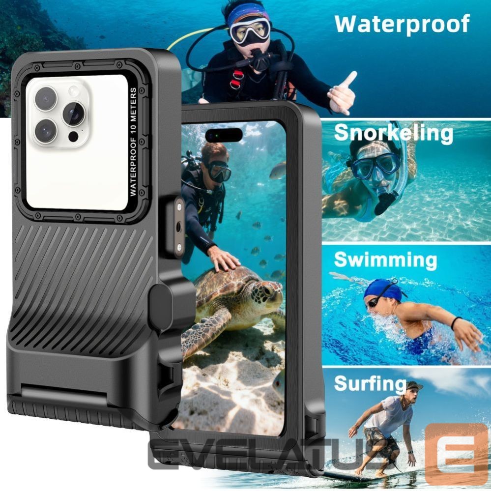 Muud kaubad Tech-Protect Tech-Protect IPX8 Pro Waterproof Phone Case - Gray and Black