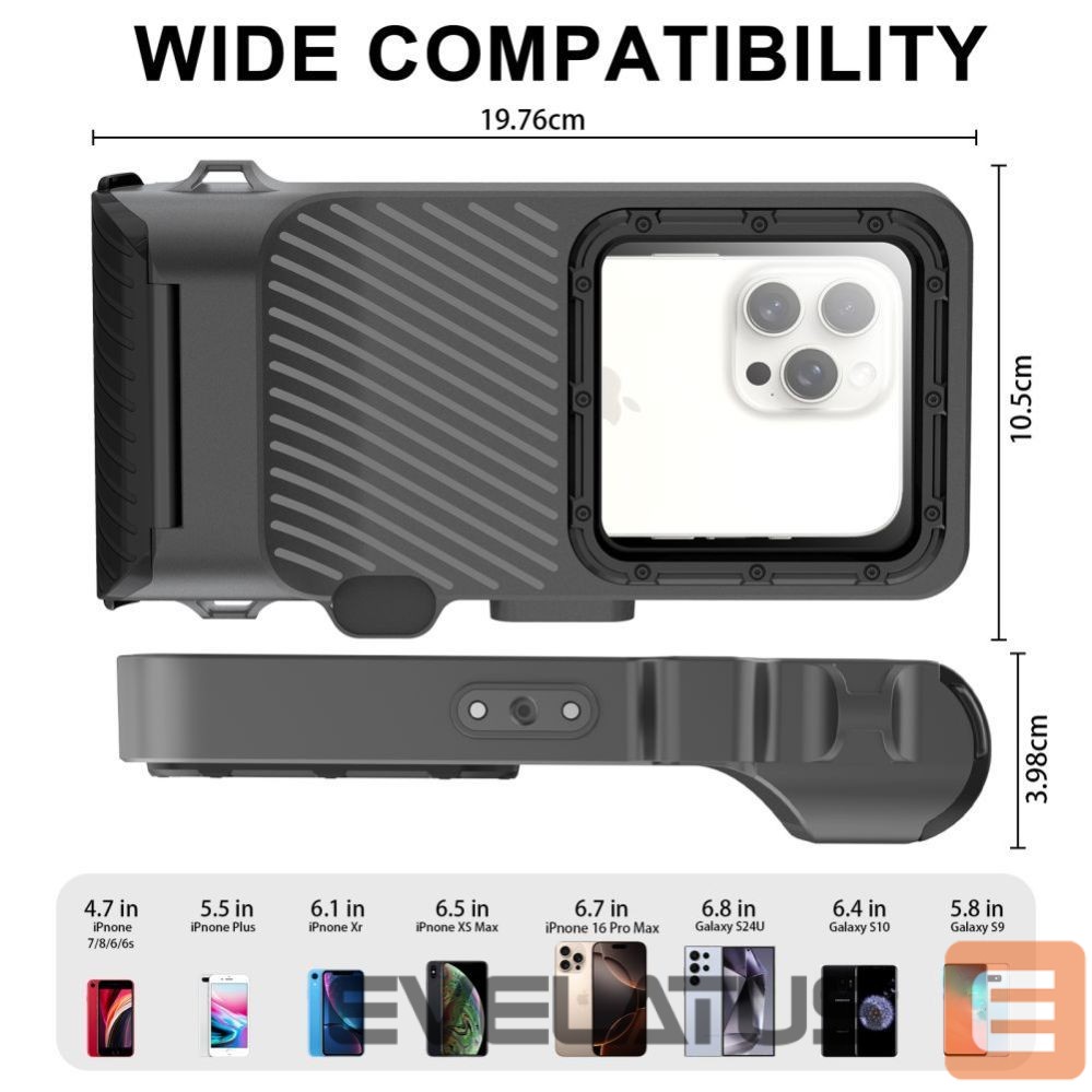 Muud kaubad Tech-Protect Tech-Protect IPX8 Pro Waterproof Phone Case - Gray and Black