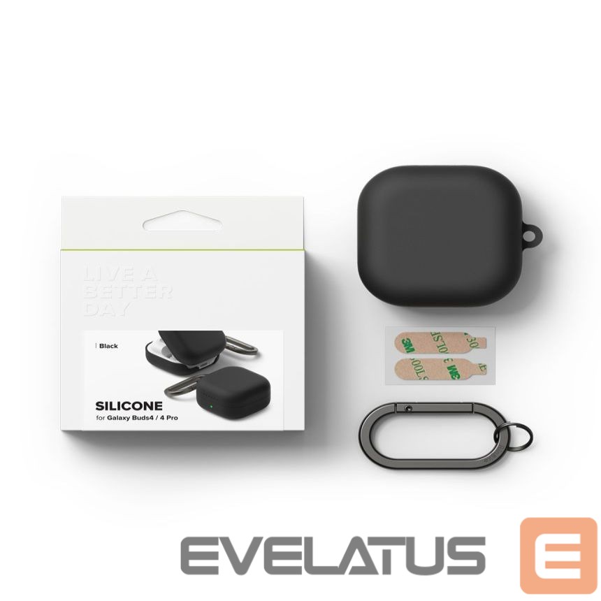 Muud kaubad Ringke Ringke Silicone Case for Samsung Galaxy Buds 4 / 4 Pro - Black