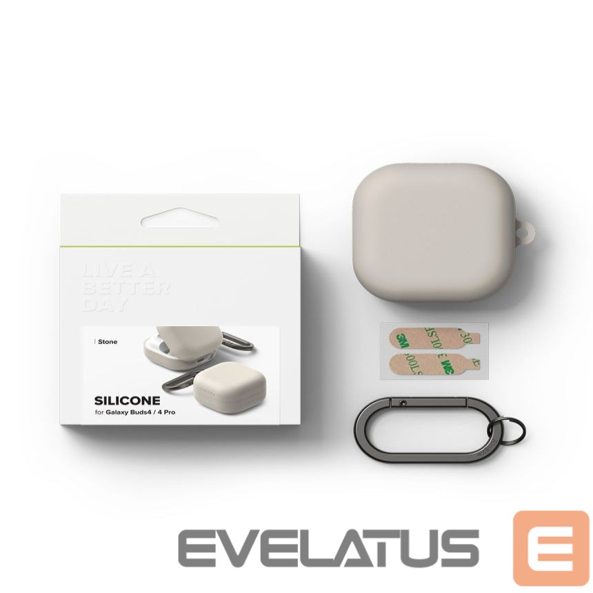 Muud kaubad Ringke Ringke Silicone Case for Samsung Galaxy Buds 4 / 4 Pro - Beige