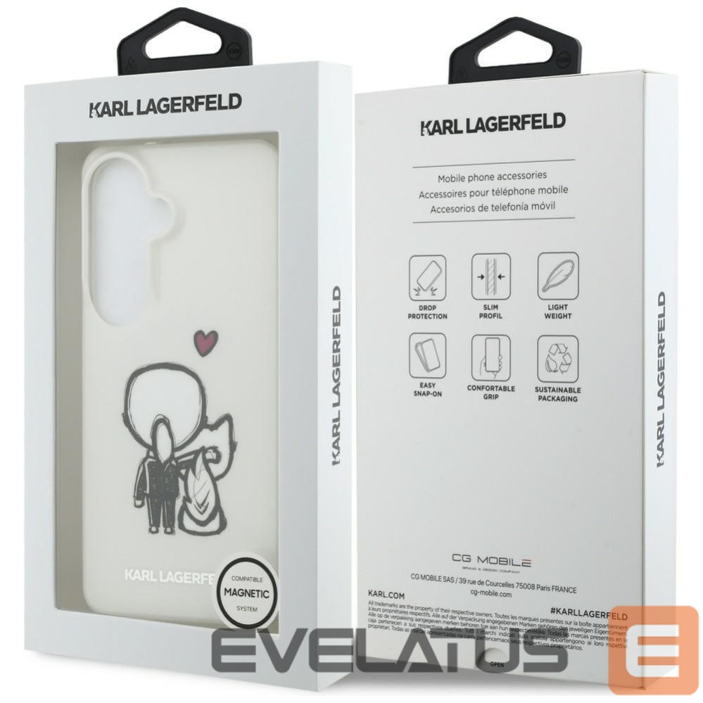Muud kaubad Karl Lagerfeld Karl Lagerfeld IML Karl&Choupette MagSafe Case for Samsung Galaxy S26 - Transparent