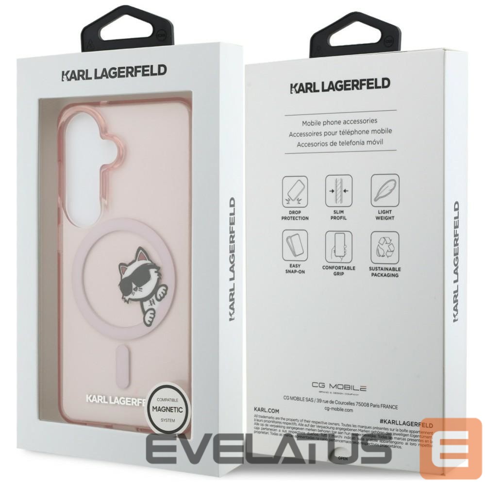 Muud kaubad Karl Lagerfeld Karl Lagerfeld IML Peekaboo Choupette MagSafe Case for Samsung Galaxy S26 - Pink