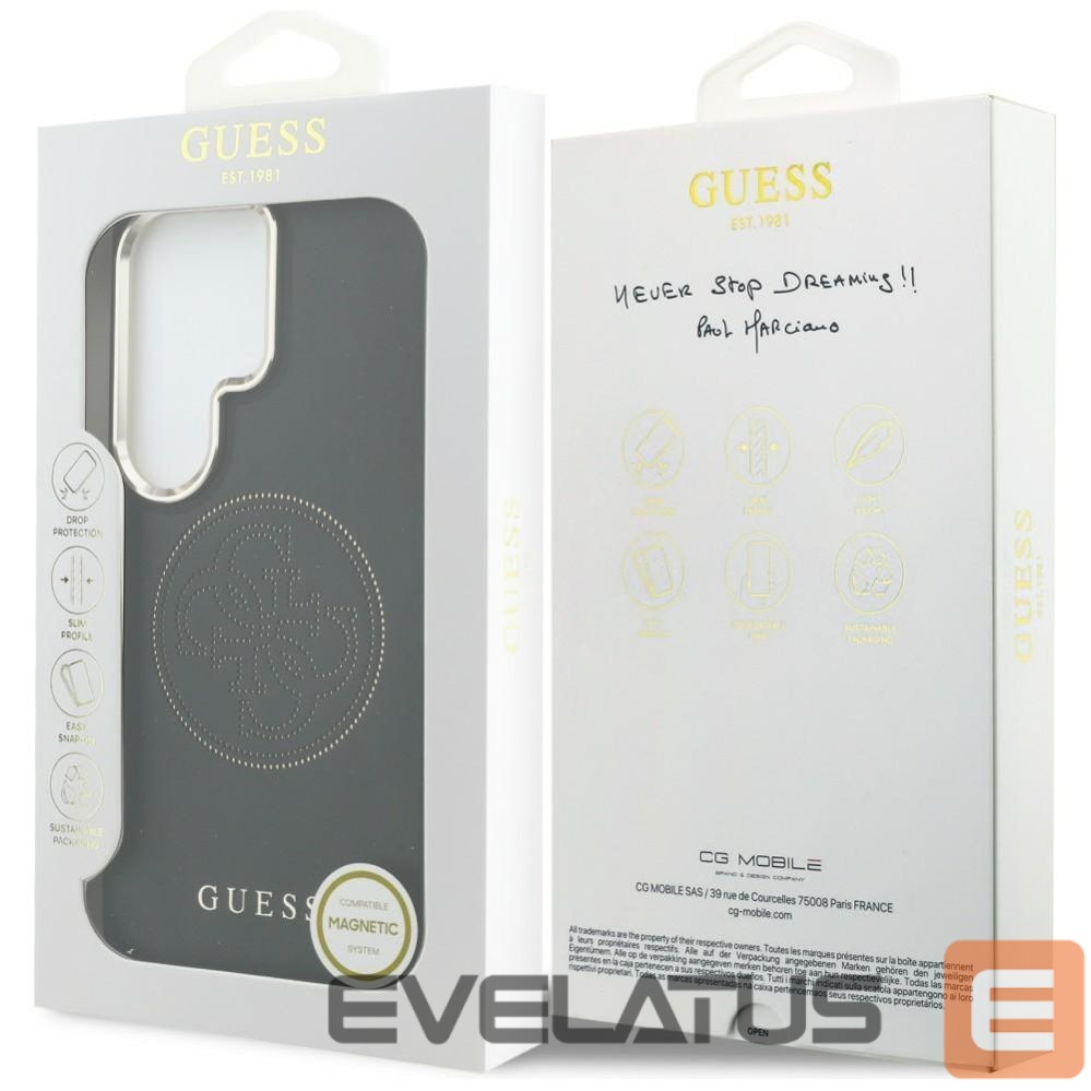 Muud kaubad Guess Reinforced full-screen tempered glass 3mk HardGlass Max Black for Samsung Galaxy S24+