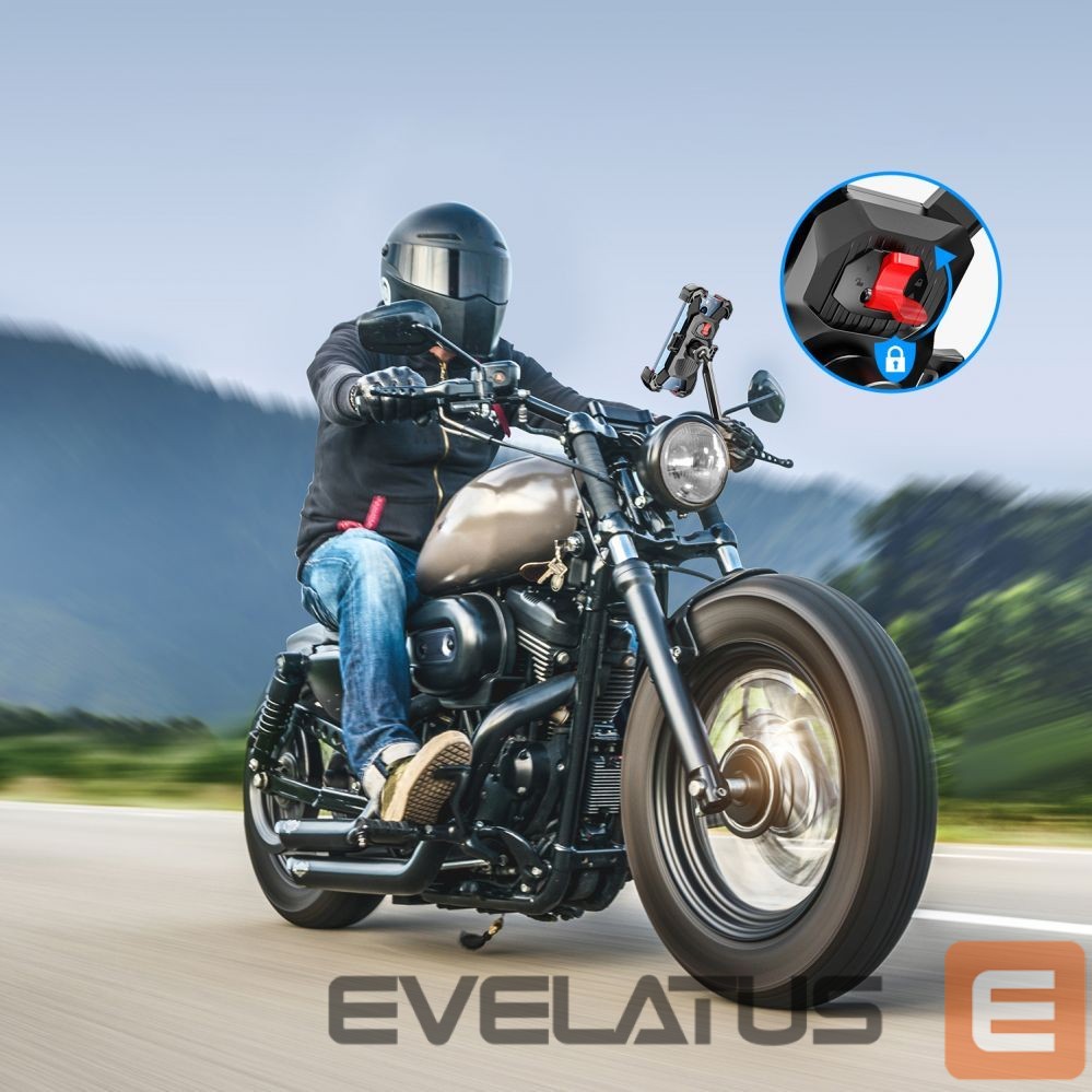 Automaatne hoidja Joyroom Joyroom motorcycle phone holder black (JR-ZS288-m)