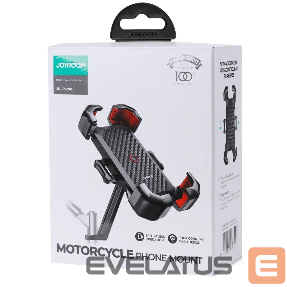 Automaatne hoidja Joyroom Joyroom motorcycle phone holder black (JR-ZS288-m)