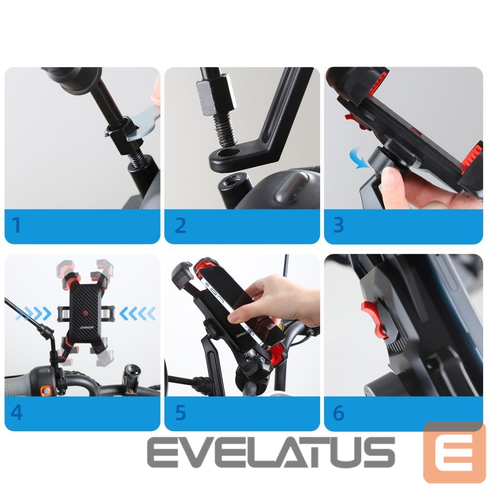 Automaatne hoidja Joyroom Joyroom motorcycle phone holder black (JR-ZS288-m)