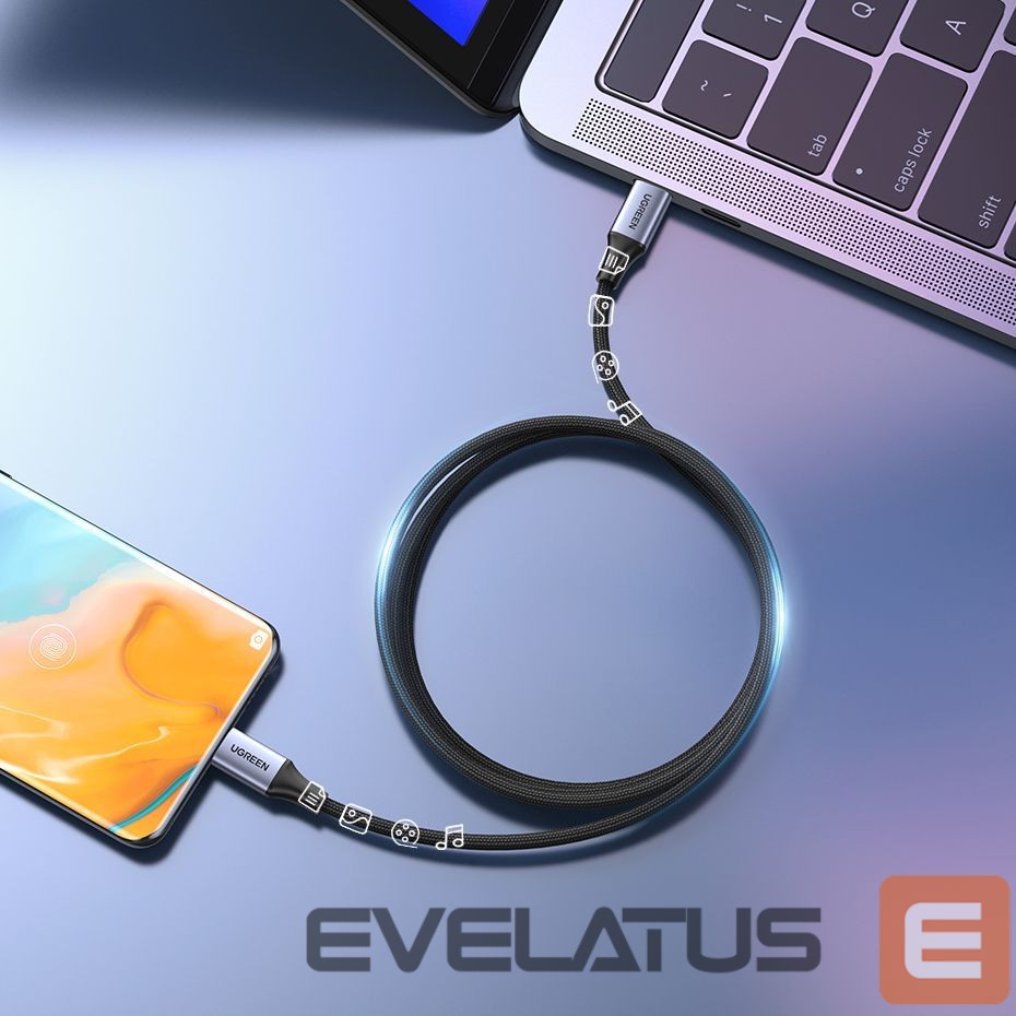 Muu telefoni lisavarustus Ugreen Ugreen US535 USB-C / USB-C PD cable 240W 5A 1m - gray