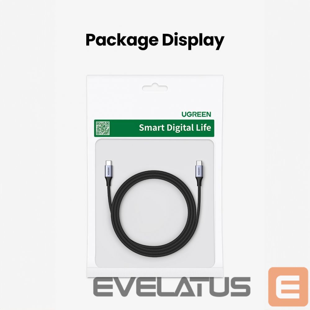 Muu telefoni lisavarustus Ugreen Ugreen US535 USB-C / USB-C PD cable 240W 5A 1m - gray