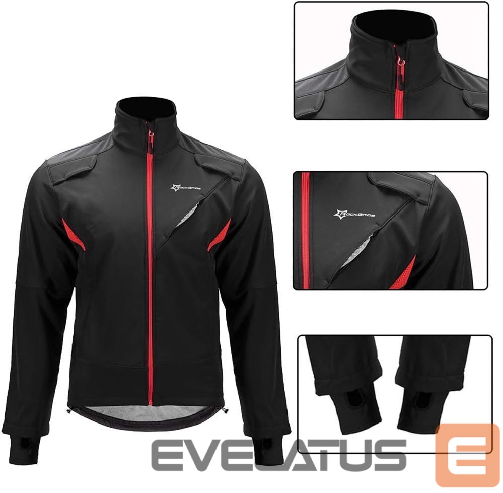 Teised Rockbros Rockbros YPW021 Windproof Cycling Sports Jacket Size L - Black