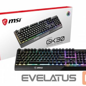 Arvuti klaviatuur MSI  Vigor GK30 Gaming Keyboard, US Layout, Wired, Black 