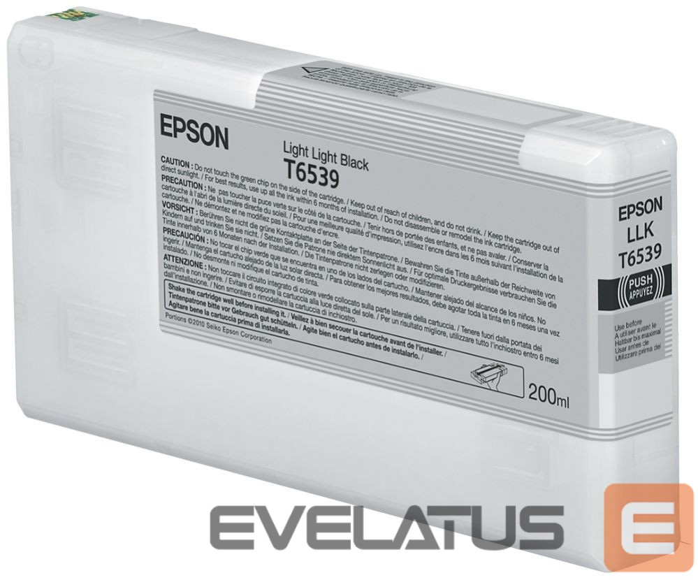 Tarvikud ja tarvikud EPSON T6539 Ink cartrige, Light light Black, 200 ml