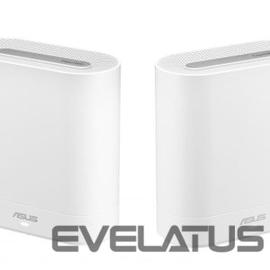 Ruuterid Asus  Wifi 6 802.11ax Tri-band Business Mesh System  EBM68 (2-Pack) 802.11ax, 4804 Mbit/s, 10/100/1000 Mbit/s, Ethernet LAN (RJ-45) ports 3, MU-MiMO No, No mobile broadband, Antenna type Internal, White 