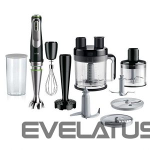 Mikserid ja blenderid Braun  MQ9187XLI MultiQuick 9 Hand Blender, Black/Stainless Steel 