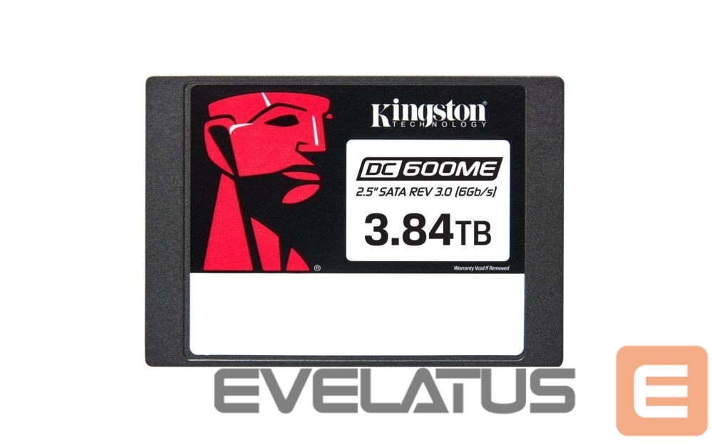 Kõvaketas SSD Kingston SSD||3840 GB|Serial ATA III|2.5"|Write speed 530 MB/s|7008xTBW rating|MTBF 2000000 h|Read speed 560 MB/s|SEDC600ME/3840G