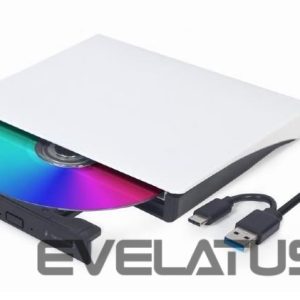 Moodulid ja transiiverid Gembird  DVD RW USB3/USB-C 8X EXT RTL/DVD-USB-031-BW 