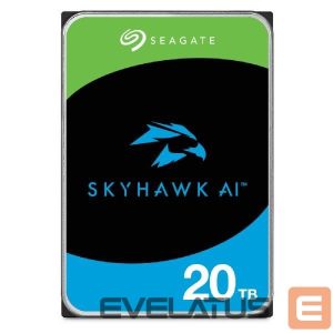Muu arvutitarvik SeaGate  HDD||SkyHawk AI|20TB|256 MB|7200 rpm|Discs/Heads 10/20|3,5"|ST20000VE003 
