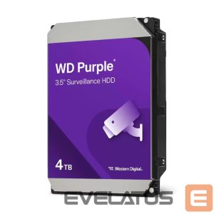 Muu arvutitarvik Western Digital  HDD||Purple|4TB|128 MB|5400 rpm|3,5"|WD44PURZ 