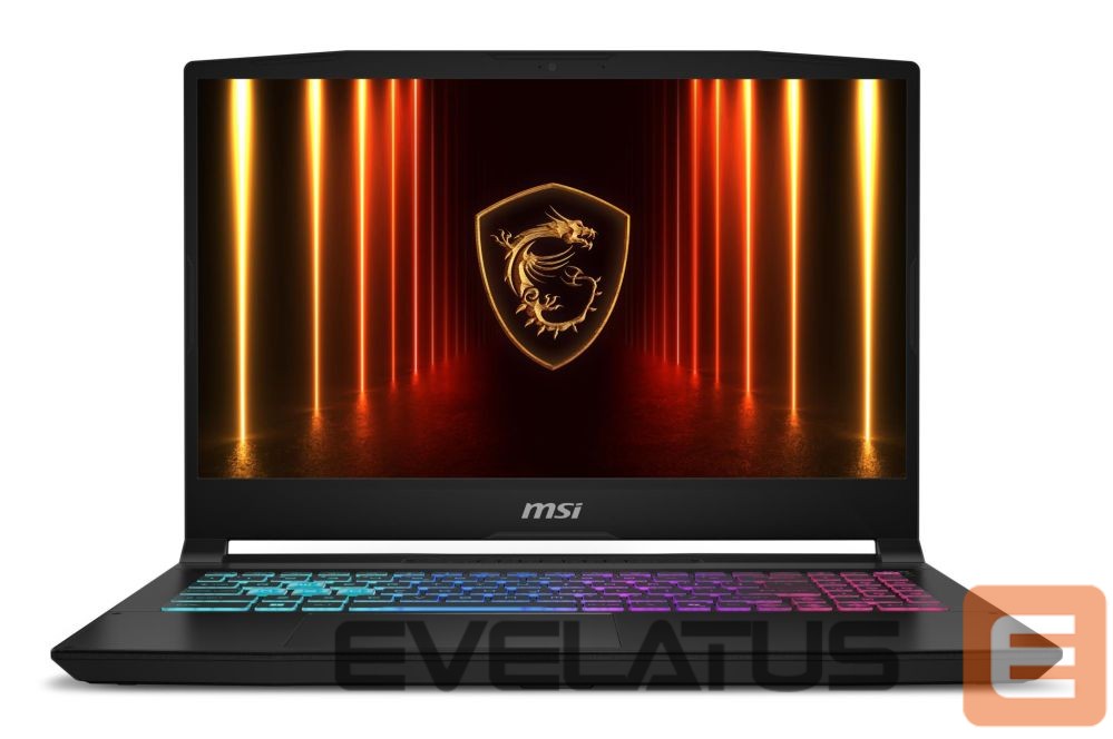 Sülearvuti MSI Notebook||Katana 15 HX B14WFK|CPU Intel® CoreT i7|i7-14650HX|15.6 "|1920 x 1080 pixels|RAM 16 GB|DDR5-SDRAM|SSD 1000 GB|Discrete graphics NVIDIA GeForce RTX 5060|8 GB|On-board graphics Yes|Numeric keypad Yes|OS installed Windows 11 Home|Colour Black|Weight 2.4 kg|5600 MHz|KATANA15HXB14WFK-845NL