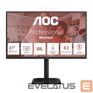 Monitorid AOC  LCD Monitor||27 "|2560 x 1440 pixels|Quad HD|Native aspect ratio 16:9|LED|Flat|Q27E4CV 